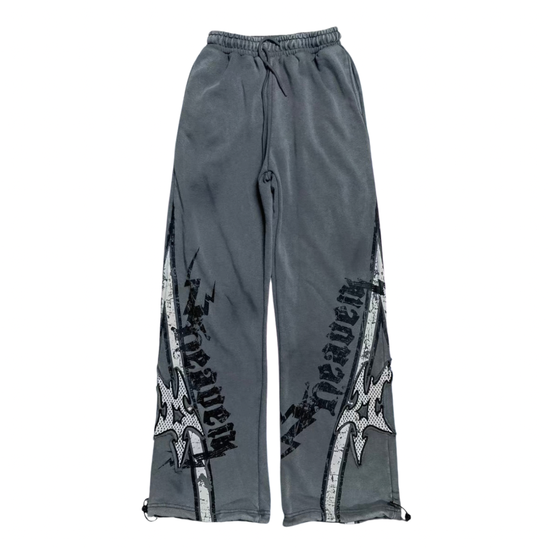 Y2K Graphic Zip Up Matching Set