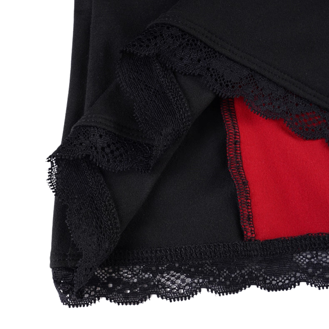 Noir Lace Rose Top