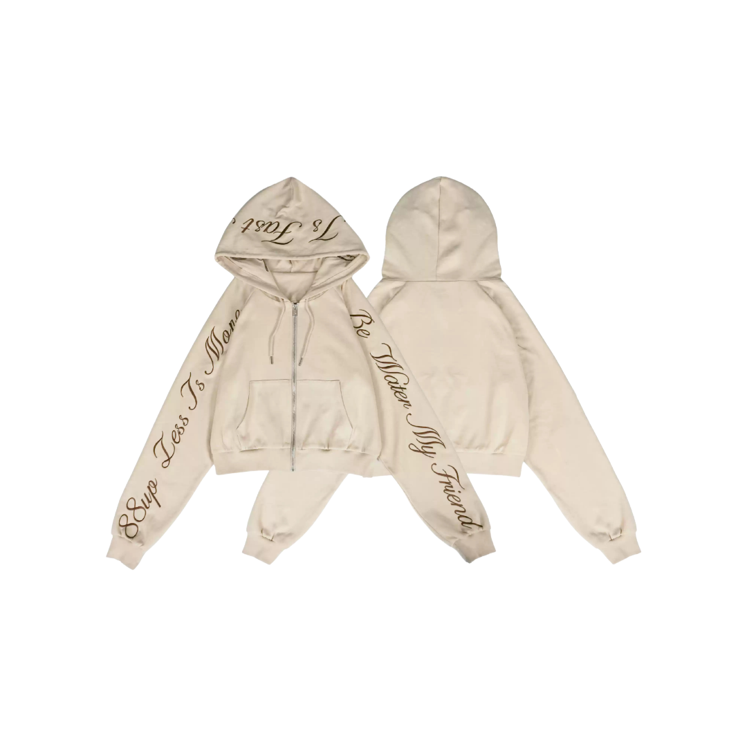 Letter Embroidered Hoodie