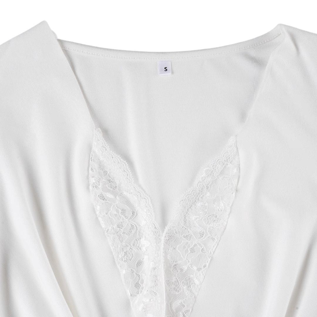 White Lace Detailed Body Suit