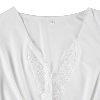 White Lace Detailed Body Suit