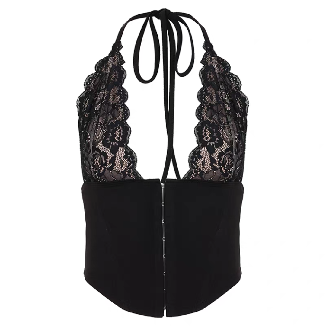 Midnight Lace Two Piece Set