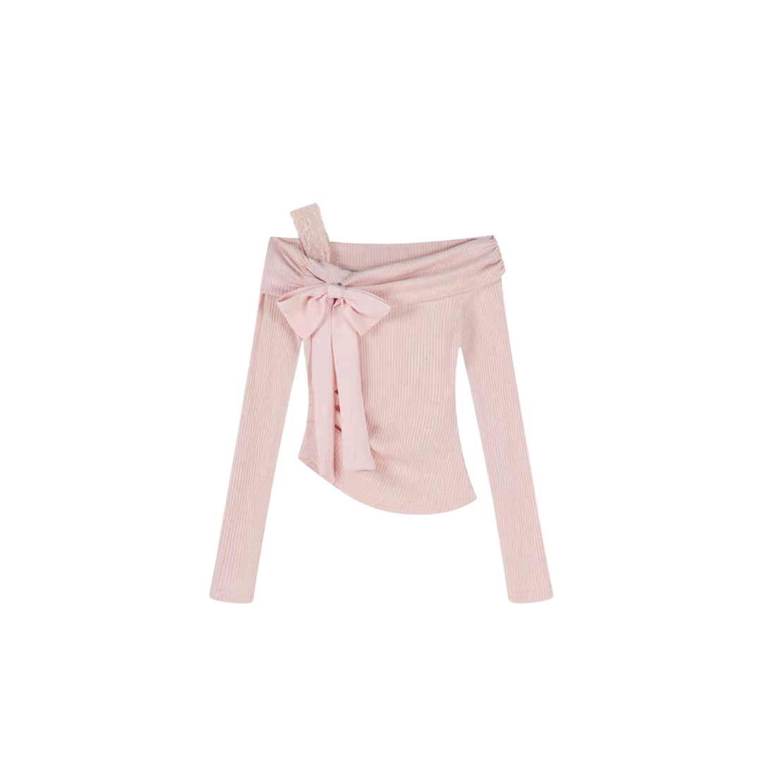 Lovergirl Ribbed Bow Top