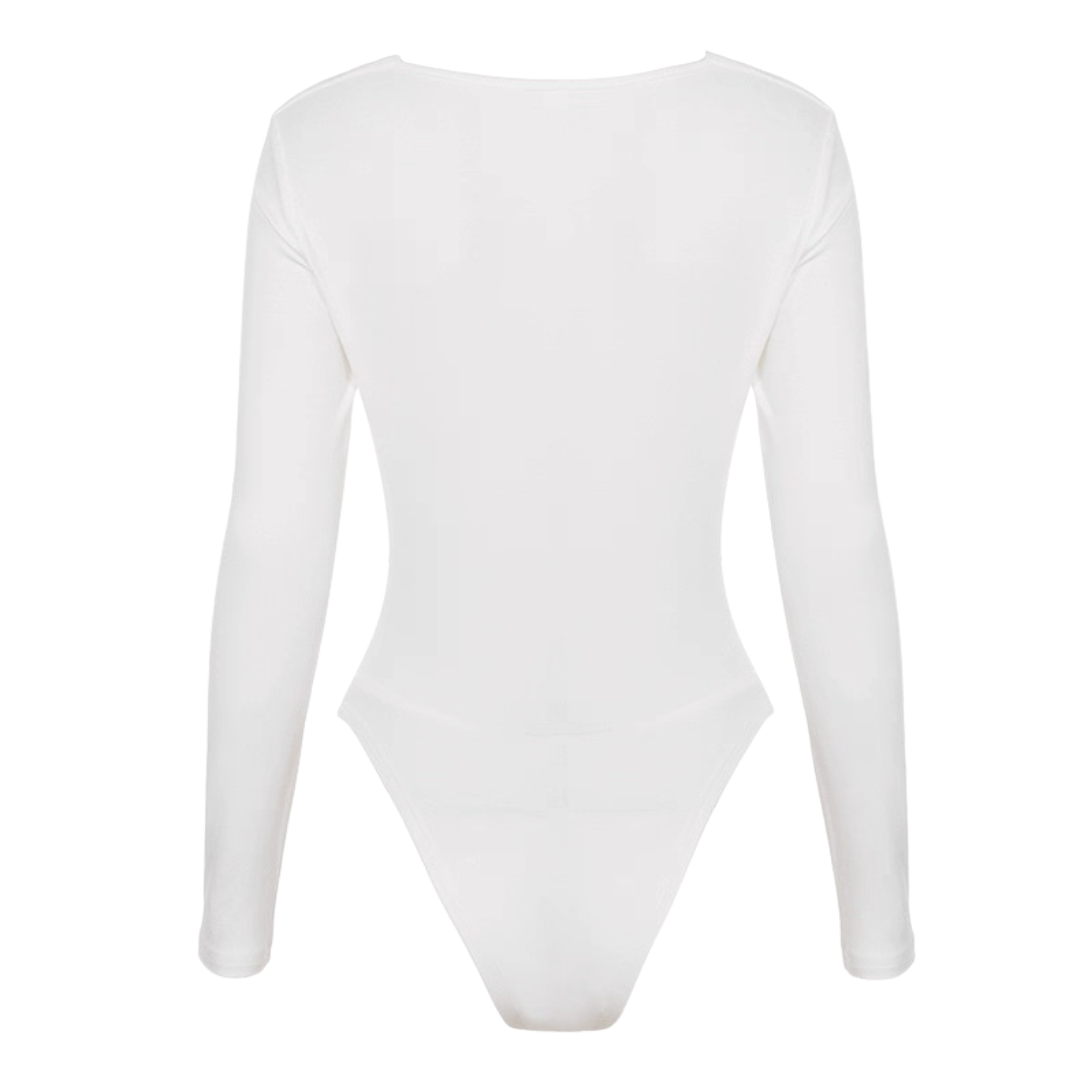 White Lace Detailed Body Suit