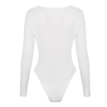 White Lace Detailed Body Suit