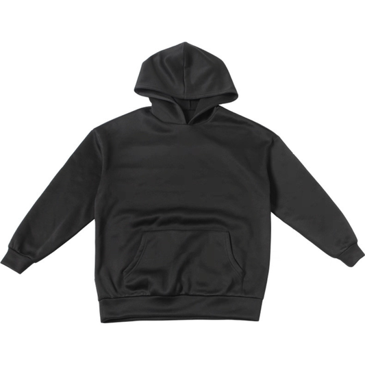 Black Hoodie Mesh see through back