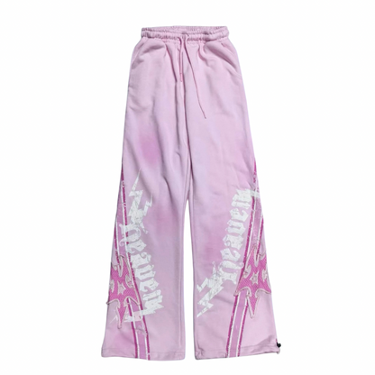 Y2K Graphic Zip Up Matching Set