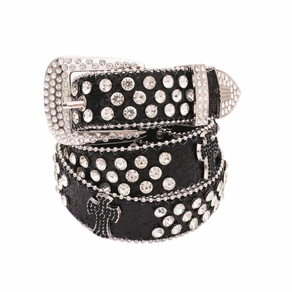 Y2K Glitter Cross Belt