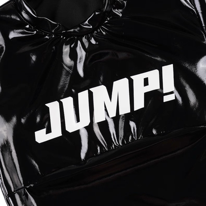 Faux Leather Black Graphic Tee