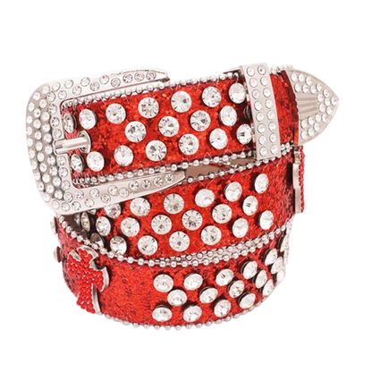 Y2K Glitter Cross Belt