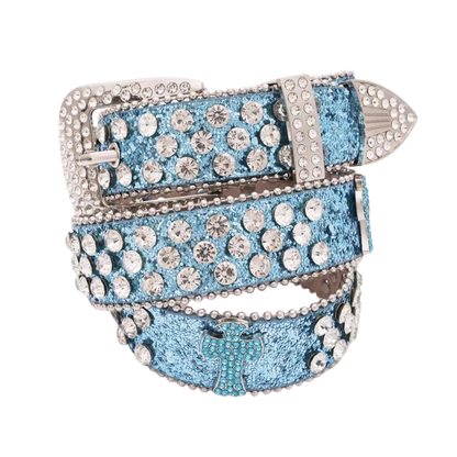 Y2K Glitter Cross Belt