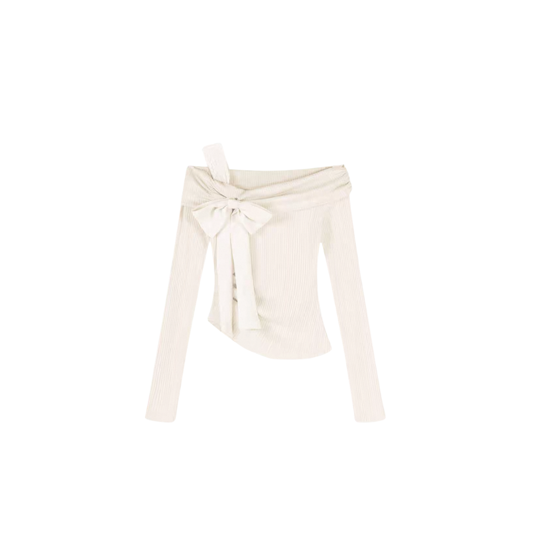 Lovergirl Ribbed Bow Top