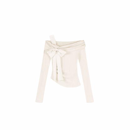 Lovergirl Ribbed Bow Top