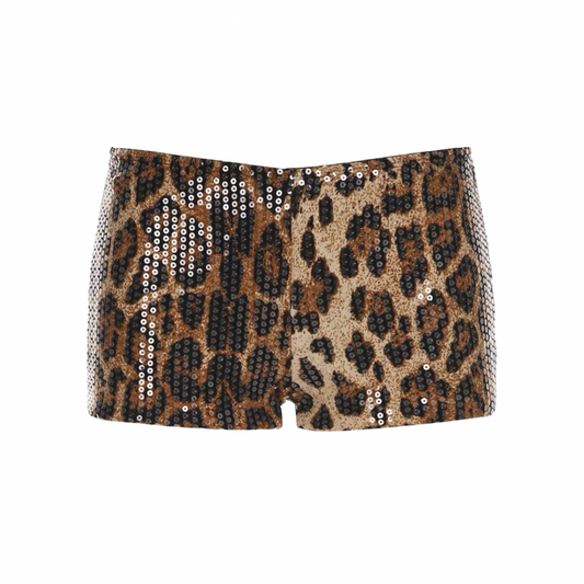 Leopard Luxe Mini Shorts