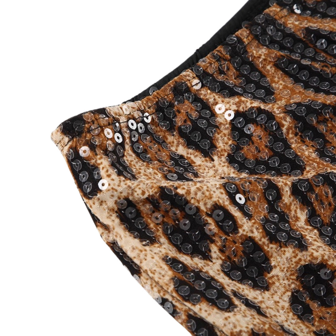 Leopard Luxe Mini Shorts