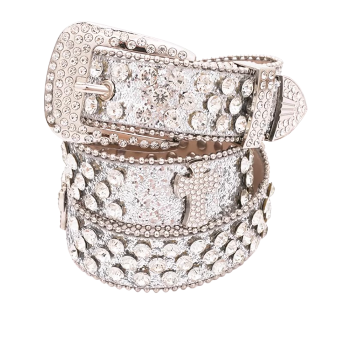 Y2K Glitter Cross Belt