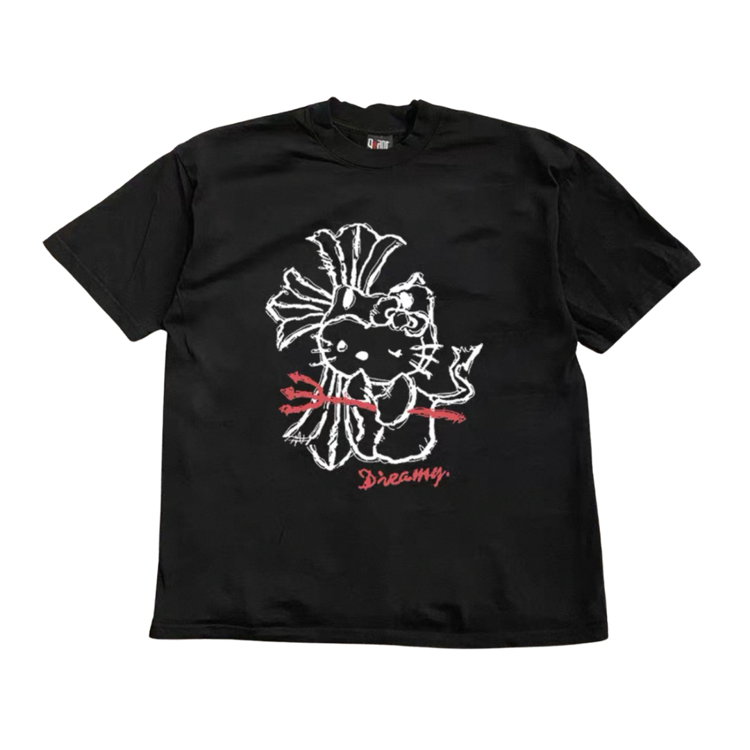 Hello Kitty Gothic Y2K T-shirt