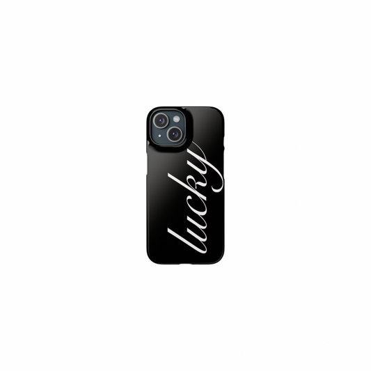 Lucky Cursive Font Phone Case