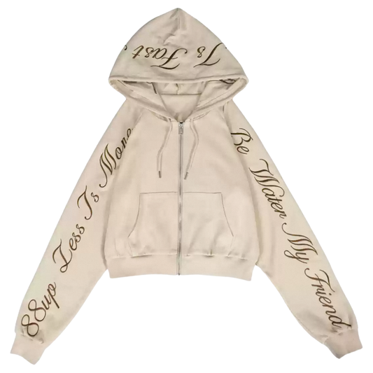Letter Embroidered Hoodie