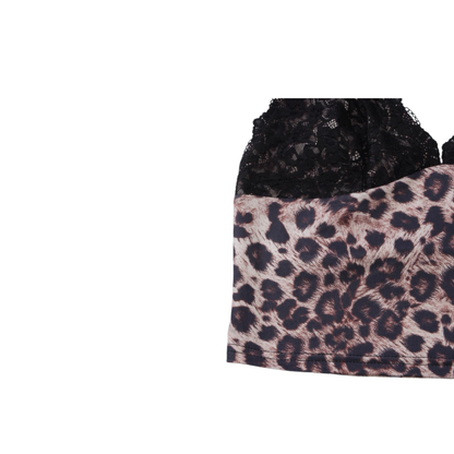 Cheetah Print Lace Detail Tank