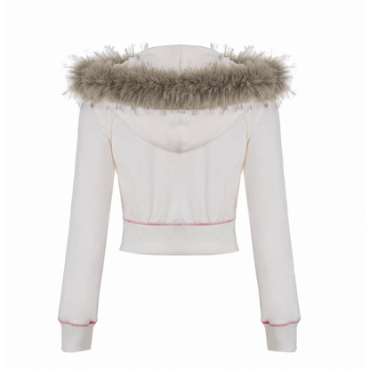 Fur Collar Hooded Jacket