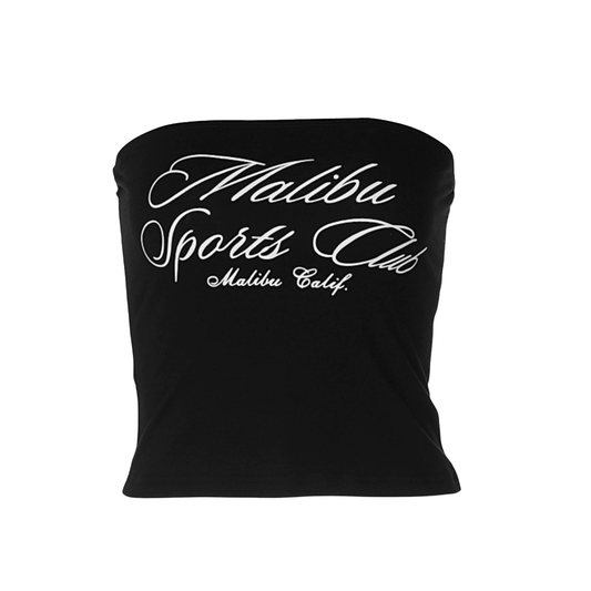 Cursive Print Crop Tee